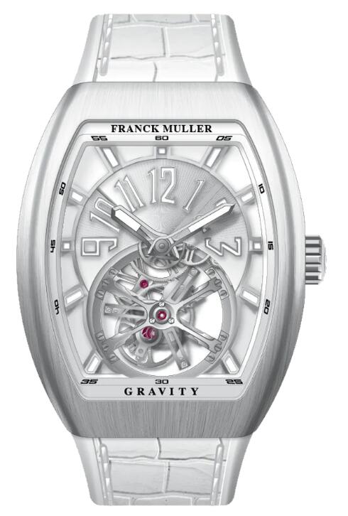 Buy Franck Muller Vanguard Gravity Tourbillon Brushed Stainless Steel - White Replica Watch for sale Cheap Price V 41 T GRAVITY CS (BC) (BR) (AC) (BLC BLC ACBR) - Click Image to Close